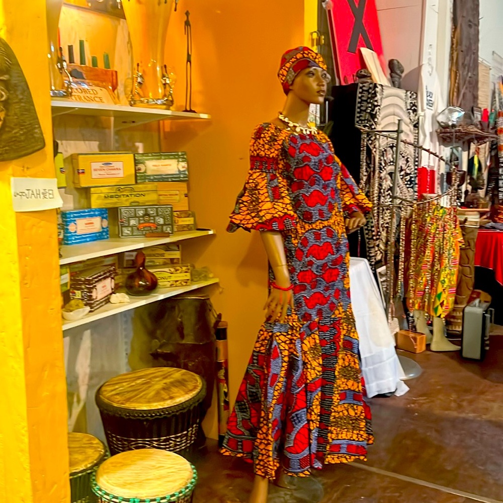 Handmade one of a kind African material for women